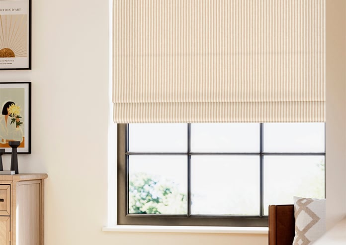 Ravelle Stripe, Muted Blush - Roman Blind - Image 5